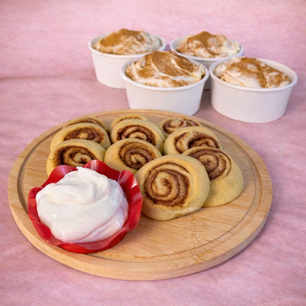 Mini Cinnamon Rolls W/ Special Sauce